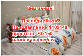 Детское постельное бельё Снежный лес(на резинке + молния)