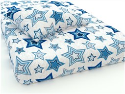 Детская простынь на резинке Простынь Синие Звезды (на резинке)